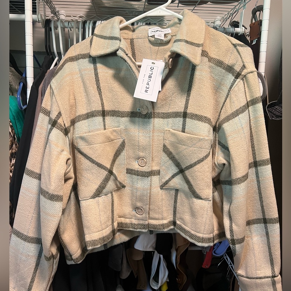 Cropped REPUBLIC Shacket